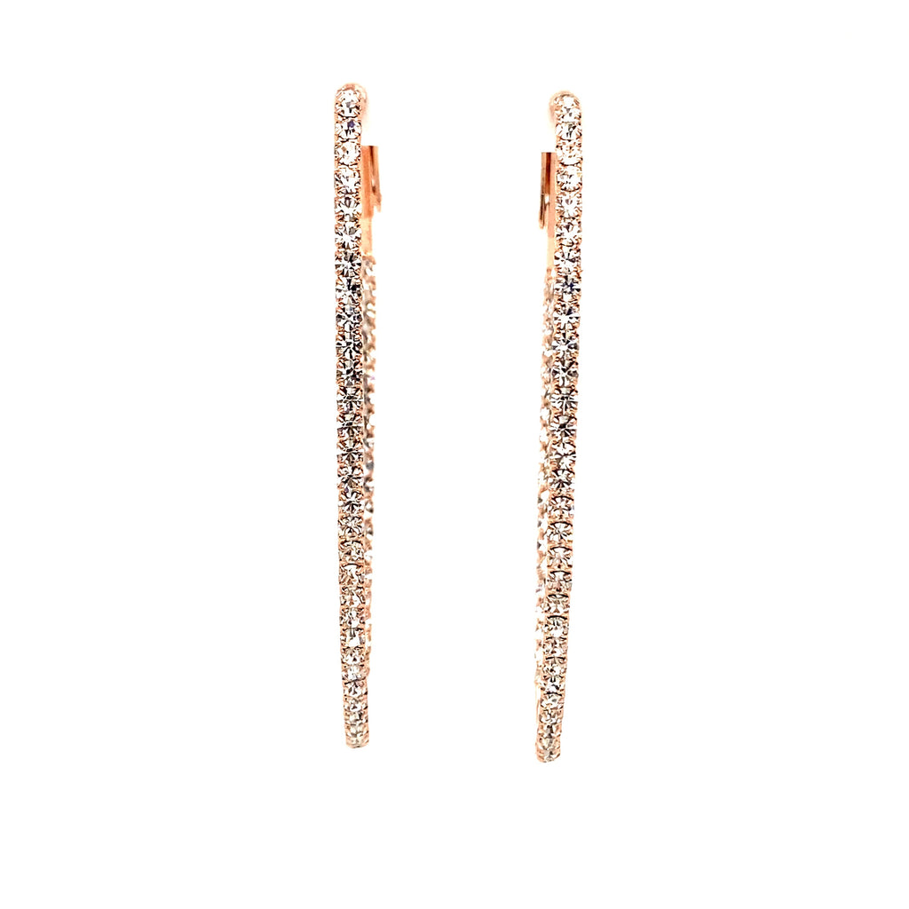 Crystal Oval Hoops Collection