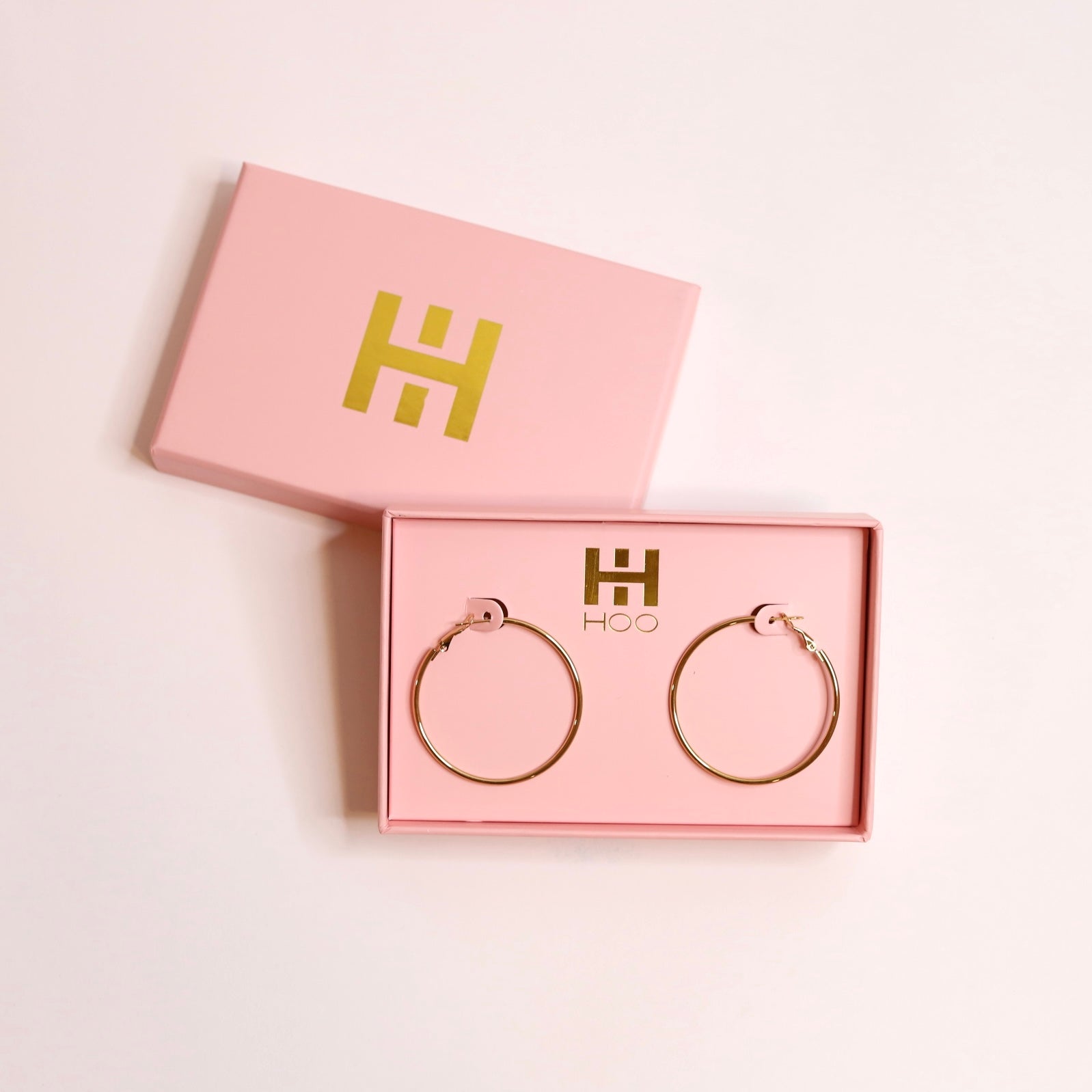 The Holly Hoop Earrings - Gold , 1.5 Inch