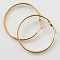 The Holly Hoop Earrings - Gold , 1.5 Inch